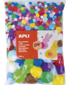 500 Pompons Couleurs Diverses