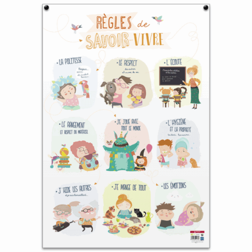 Poster Savoir Vivre Pefc Bouchut