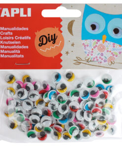 100 Yeux Mobiles Adhésifs - Coloris Assortis