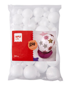 100 Boules En Polystyrène Tailles Assorties