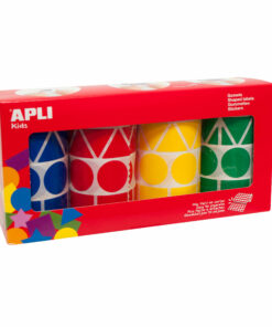 4 Rouleaux Gommettes Multiformes - Coloris Assortis