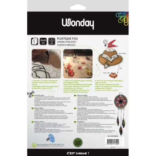 3 Feuilles De Plastique Fou Transparents - 200 X 300 Mm