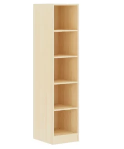 Meuble à cases SIMÉO - 1 colonne - mélaminé - chant ABS - L40xP42xH180 cm - Hêtre miel