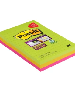 Post-it - 3 Blocs notes Super Sticky - grand format 101 x 152 mm